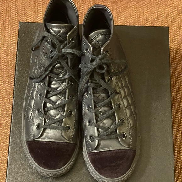 100% Auth CHANEL Hightop Sneakers - Picture 2 of 16